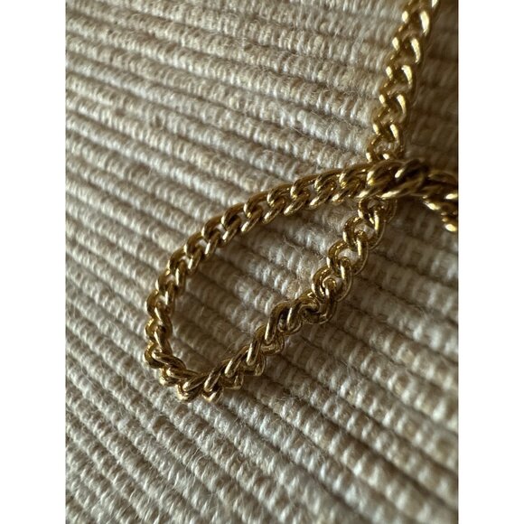 Gold-Tone Giraffe Pendant Necklace With Green Enamel On Long Chain - Picture 12 of 15